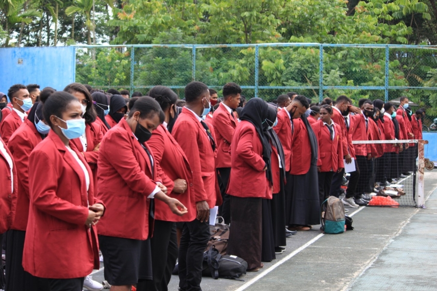 412 Mahasiswa semester 6 FKIP Unimuda Sorong ikuti Pembekalan dan Pelepasan Magang II Tahun 2021