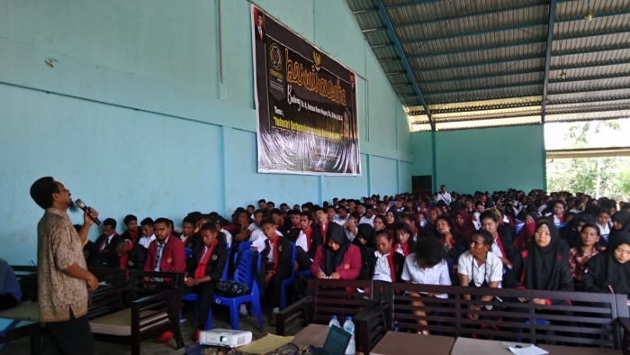 428 Mahasiswa Semester 7 FKIP unimuda Sorong Ikuti Pembekalan Kuliah Pengabdian Masyarakat