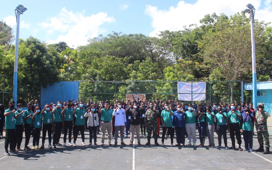 Budayakan SMART di FKIP Unimuda Sorong, Himapenjas Estafet Lakukan FMD bagi Ratusan Mahasiswa