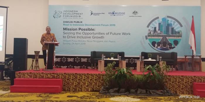 FKIP UNIMUDA JOIN DISKUSI PUBLIK DALAM “ROAD TO INDONESIA DEVELOPMENT FORUM (IDF) 2019”