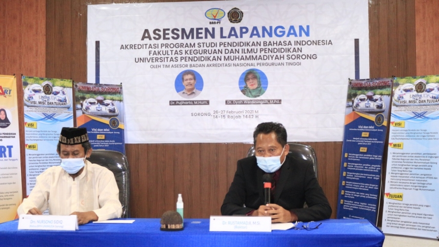 OPTIMIS HASIL TERBAIK, ASESMEN LAPANGAN AKREDITASI IASP 4.0 PRODI PENDIDIKAN BAHASA INDONESIA FKIP UNIMUDA SORONG BERJALAN LANCAR