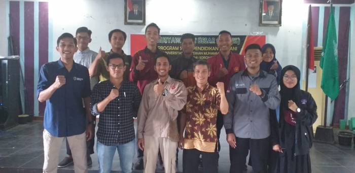 “REGENERASI KEPEMIMPINAN” HIMAPRODI PENJAS FKIP UNIMUDA SORONG LAKSANAKAN MUBES